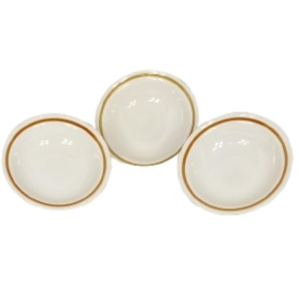 Set of 3 Mountain Wood Stoneware Bowls 5 3/4"